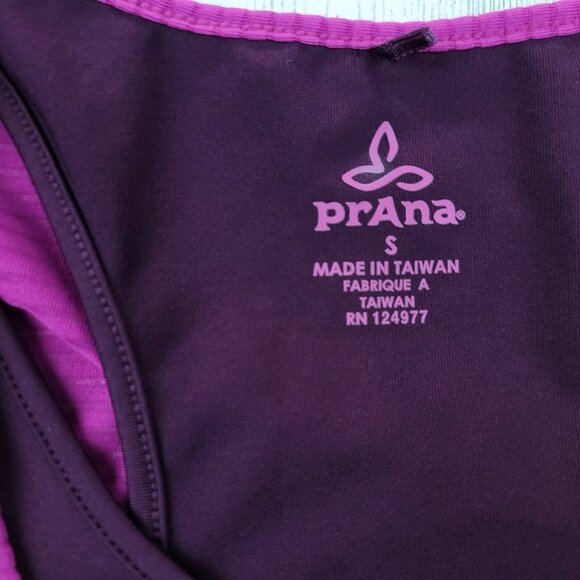 Prana Women's Sleeveless Scoop Neck Top Burnout Double Layer pink SZ S - Picture 5 of 6